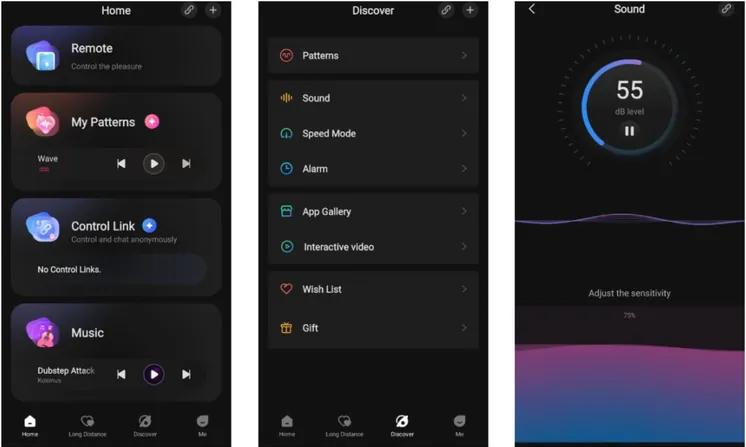 Application Lovense Remote : fenêtres et fonctionnalités, synchronisation des sextoys avec la musique et le son