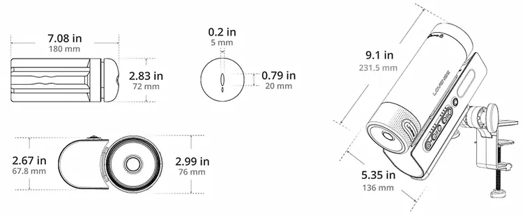 Les dimensions de Lovense Solace Pro