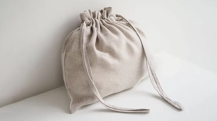 Sac de stockage en lin pour jouets sexuels