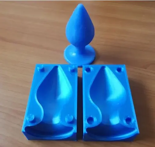 Moule en impression 3g pour plug anal en silicone 