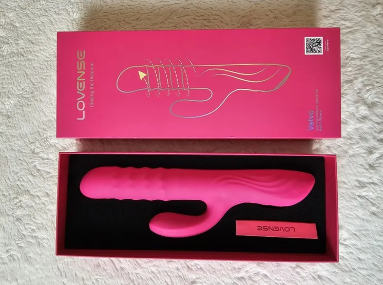 Vibromasseur de lapin Lovense Velvo pour jeu longue distance