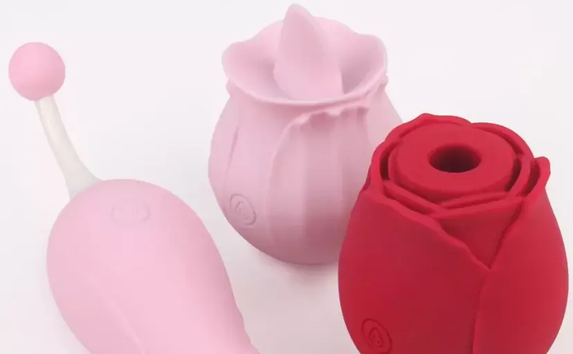 Rose toy lechage sexe