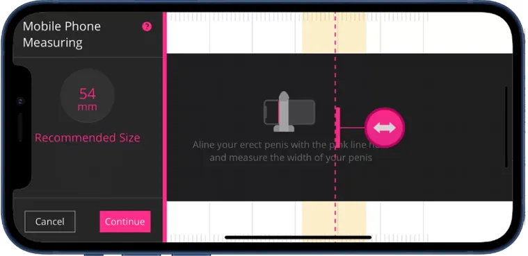 Application de mesure Lovense RealSize